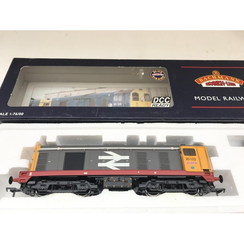 232 - A Boxed Bachmann Class 20 Diesel 20132 Railfreight Indicator Box #32-030 DCC Ready.