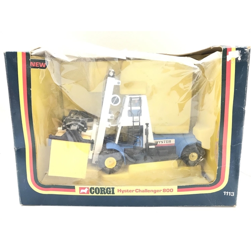 253 - A Boxed Corgi Hyster Challenger 800 #113. Box Is Worn. No Reserve.