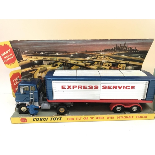 255 - A Boxed Corgi Ford Tilt Cab H Series With Detachable Trailer. #1137 No Reserve.