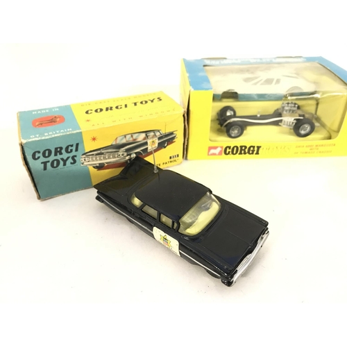 261 - 2 X Boxed Corgi Chevrolet State Patrol #223 (Restored) and a Ghia 5000 Mangusta #271. No Reserve.