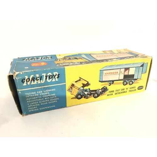 263 - A Boxed Corgi Ford Tilt Cab H Series With Detachable Trailer. #1137. Box Is Worn. No Reserve.