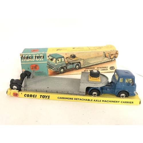 264 - A Boxed Corgi Carrimore Detachable Axle Machinery Carrier. Box Is Worn. #1131.