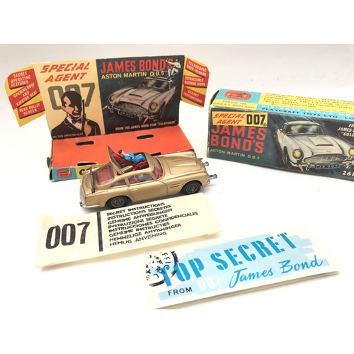 266 - A Boxed Corgi James Bond Aston Martin D.B.5. No Spare Villain or Sticker. No Reserve.