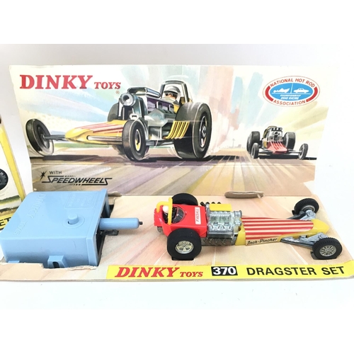 279 - A Boxed Dinky Dragster Set #370. No Resrve.