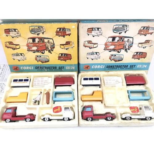 283 - 2 X Boxed Corgi Constructor Sets #GS/24. 1 Is Complete. No Reserve.