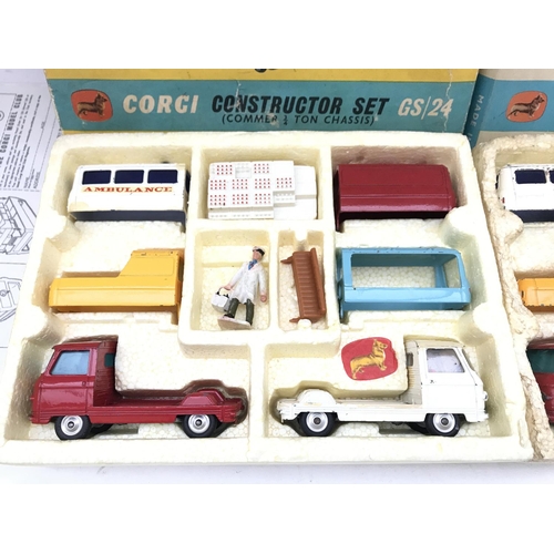 283 - 2 X Boxed Corgi Constructor Sets #GS/24. 1 Is Complete. No Reserve.