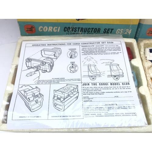 283 - 2 X Boxed Corgi Constructor Sets #GS/24. 1 Is Complete. No Reserve.