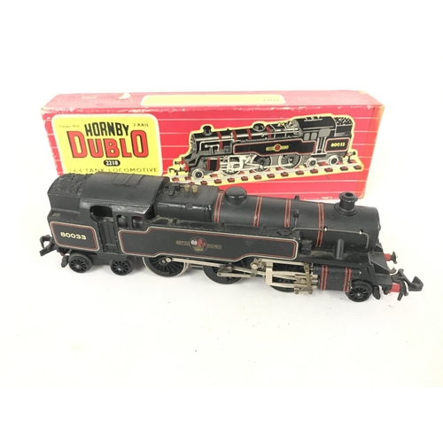 29 - A Boxed Hornby Dublo 2-6-4 Tank Locomotive #2218.