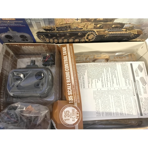 292 - A Boxed Tamiya Remote Controlled Tank Model Kit. 1/35 Scale. No Reserve.