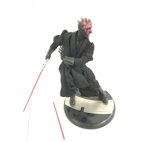 3 - A Boxed Sideshow Collectibles Star Wars Darth Maul Premium Format Figure. Light Saber needs slight A... 