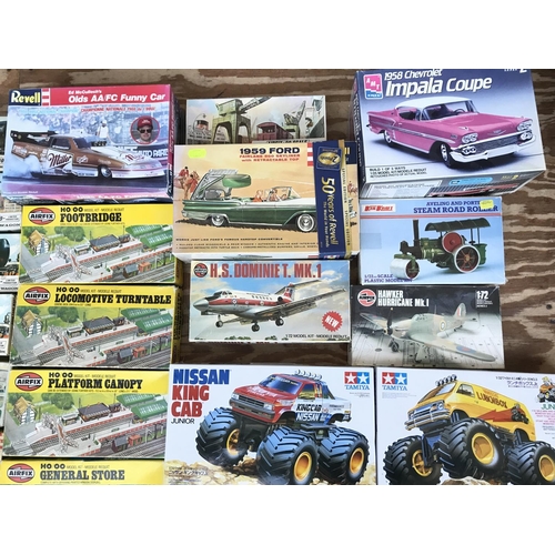 318 - A Collection of Boxed Model Kits. Including Tamiya. Revell. AMT Etc.No Reserve.