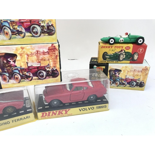 320 - A Collection of Boxed Dinky Toys and Corgi Classics. A Dino Ferrari. A Volvo 1800S. A Matra F1. A Lo... 