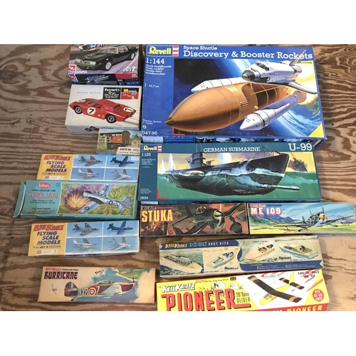 323 - A Collection of Wooden And Plastic Model Kits. No Reserve.