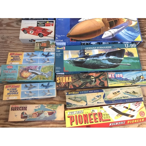 323 - A Collection of Wooden And Plastic Model Kits. No Reserve.