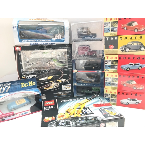 325 - A Collection of Boxed Van Guards. Lego. A Small Remote Controlled Helicopter Etc. No Reserve.