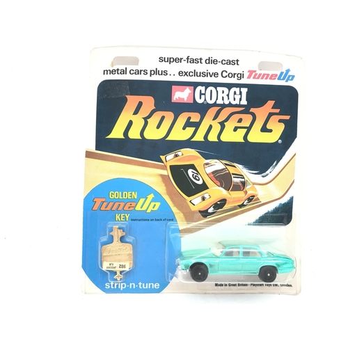 327 - 2 X Carded Corgi Rocket Cars. 1 Has Blister Damage. No Reserve.