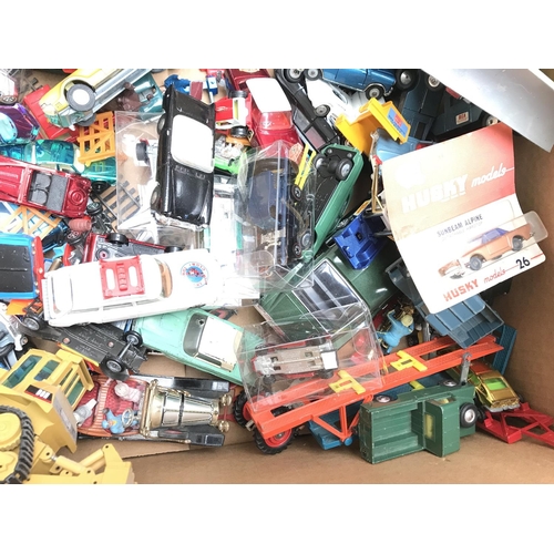 328 - A Collection of Playworn Diecast. Including Corgi and Hot wheels No Reserve.