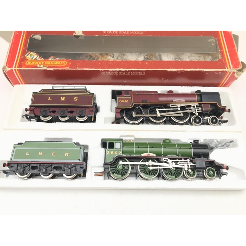 329 - 2 X Boxed Hornby 00 Gauge locomotives a LMS Patriot Class Duke Od Sutherland and a LNER Class B17 Ma... 