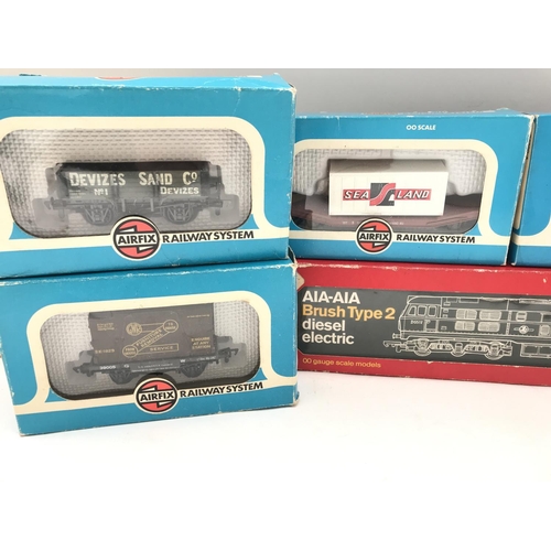 334 - A Boxed Hornby 00 Gauge AIA-AIA Brush Type 2 Diesel Electric Loco and a Small Collection of Airfix W... 