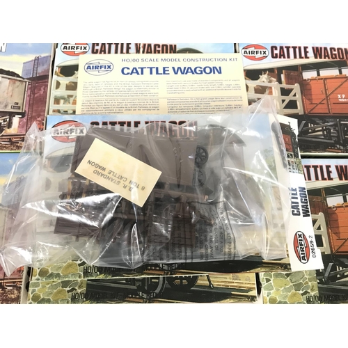 37 - A Collection of Airfix 00 Gauge wagon Kits.