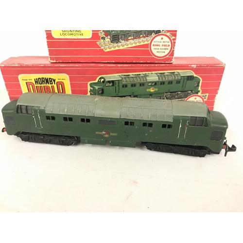 43 - A Boxed Hornby Dublo 00 Gauge Diesel-Electric Locomotive #2232 and a 0-6-0 Diesel-Electric Shunting ... 