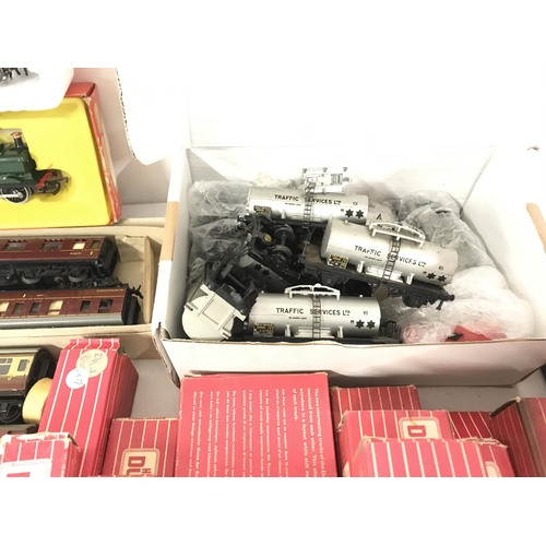 44 - A Collection of Boxed And Loose 00 Gauge Locos. Coaches Wagons. Track. And Accessories.