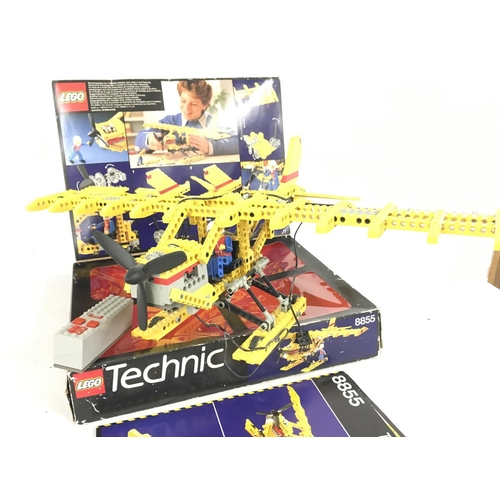 476 - A Lego seaplane model 8855. Assembled with original box and instructions. No reserve