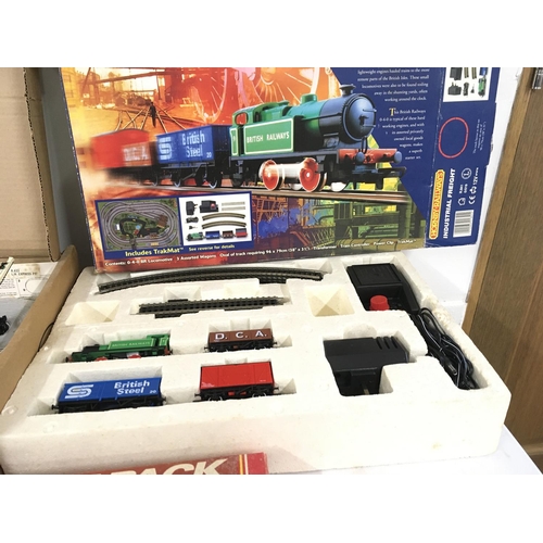 480 - A collection of of Hornby model railway including boxed R841 Industrial Freight set. Plus R369 3 pie... 