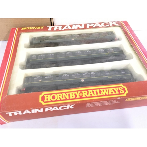 480 - A collection of of Hornby model railway including boxed R841 Industrial Freight set. Plus R369 3 pie... 