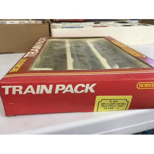 480 - A collection of of Hornby model railway including boxed R841 Industrial Freight set. Plus R369 3 pie... 