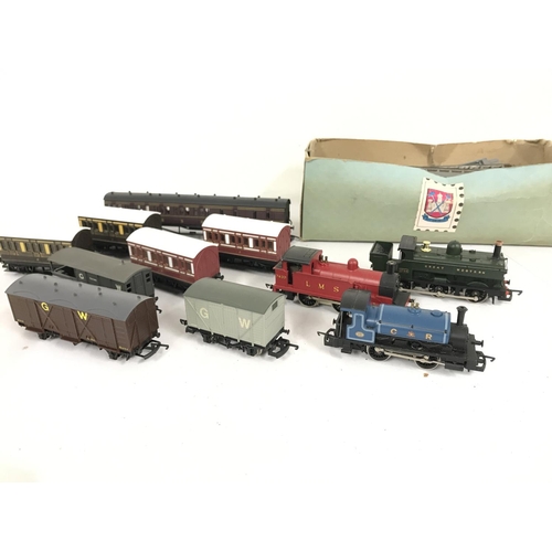 494 - A small Collection Of 00 Gauge Locos. Coaches. Wagons and Track.