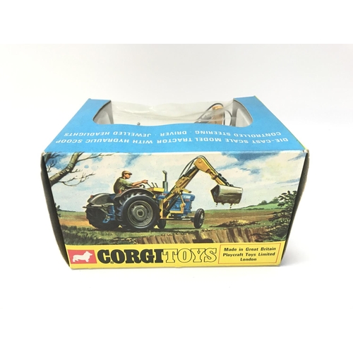 50 - A Boxed Corgi Ford 5000 Super Major Tractor with Hydraulic Scoop. #74.