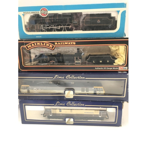 534 - 4 Boxed 00 Gauge Locomotives. Including Lima. Mainline and Airfix.in Various States.