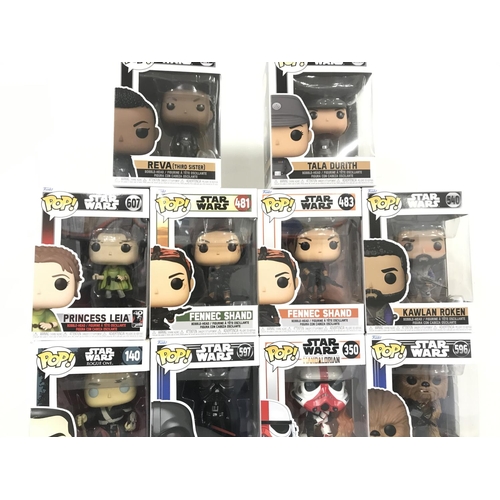 7 - A Collection of Boxed Star Wars Funko Pop Figures.