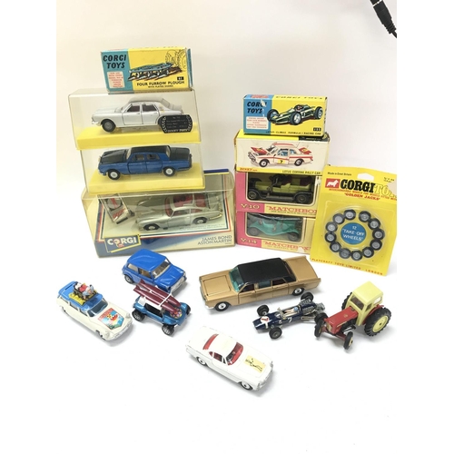 71 - A Collection of Boxed and Loose Diecast. 2 X Empty Boxes for a Lotus-Climax and Lotus Corfina Rally ... 