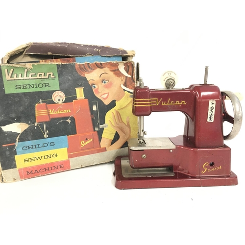 715 - A Boxed Vintage Vulcan Senior Sewing Machine. NO RESERVE