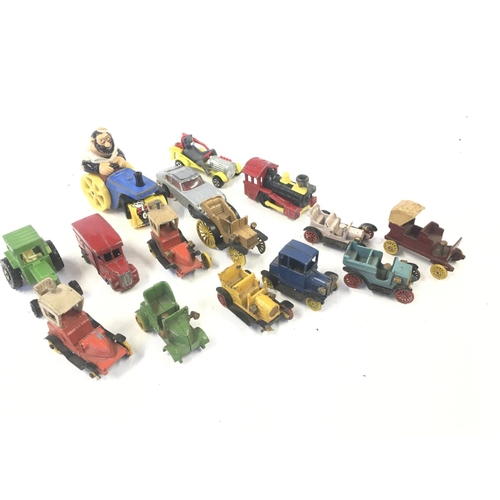 732 - A Small Collection of Playworn Diecast. Including Corgi and Charbens. NO RESERVE