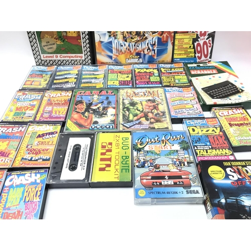 87 - A Sinclair ZX Spectrum and a Collection of Games. No Reserve. (2).