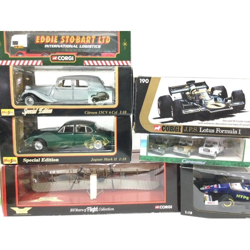 97 - A Collection of Boxed Diecast including Maisto. Corgi and Minichamps.