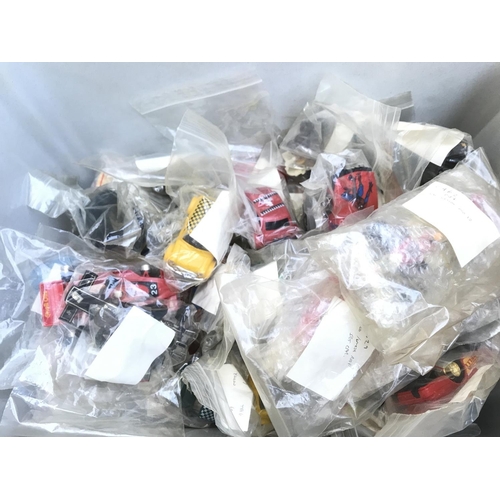 1001 - A Box Of Scalextric Cars In Various States. Ideal for Spare Parts.