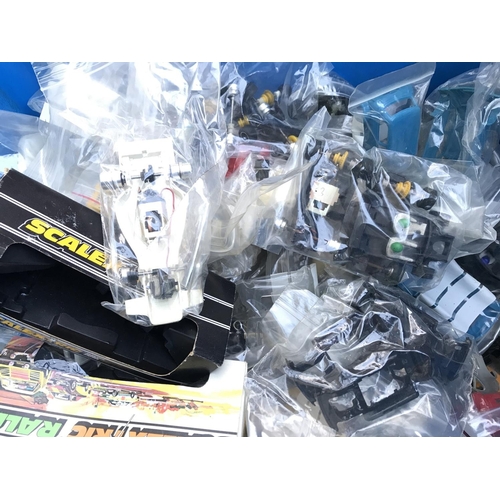 1002 - A Box Of Scalextric Cars and Parts In Various States. Ideal for Spare Parts.