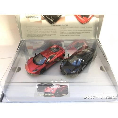 907 - A Boxed Scalextric McLaren MP4-12C Twin Set.