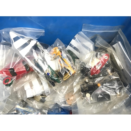 1008 - A Box Containing Scalextric Car Spare Parts.