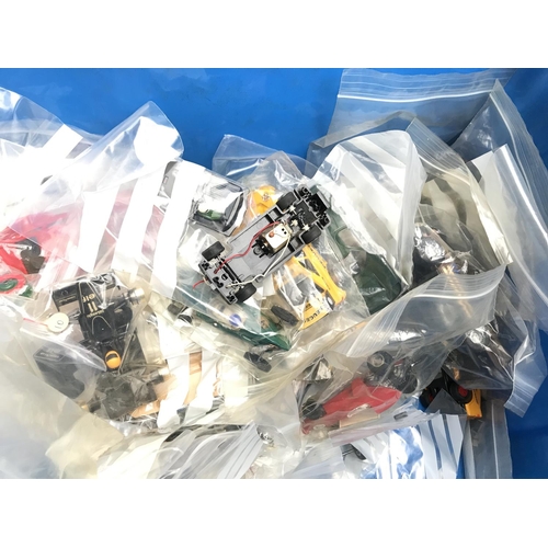 1008 - A Box Containing Scalextric Car Spare Parts.