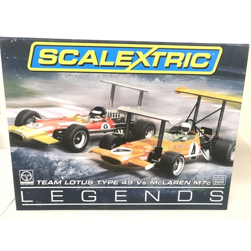 1018 - A Boxed Scalextric Legends Pack. Team Lotus Type 49 Vs McLaren M7c.