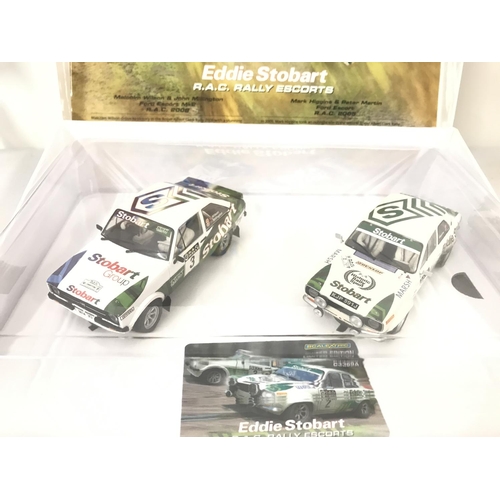 1019 - A Boxed Scalextric Eddie Stobart R.A.C. Rally Escorts Pack.