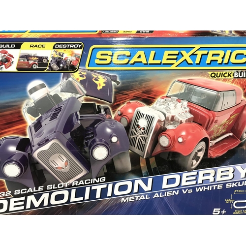 1032 - A Boxed Scalextric Demolition Derby Set.