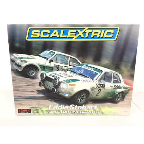 1037 - A Scalextric Eddie Stobart R.A.C. Rally Escorts Twin Pack.