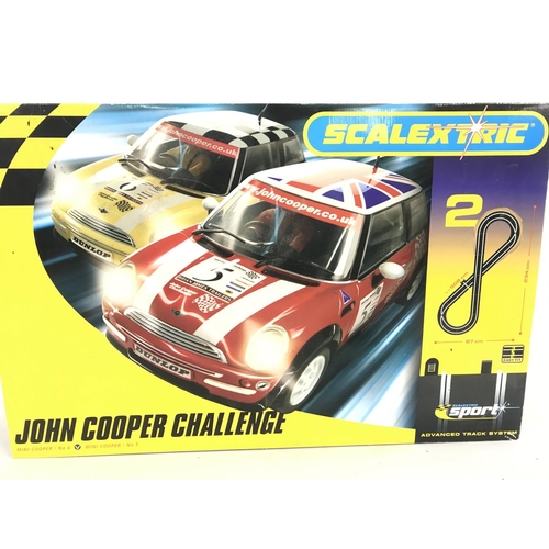 1047 - A Boxed Scalextric John Cooper Challenge Set. With 2 Extra Cars.