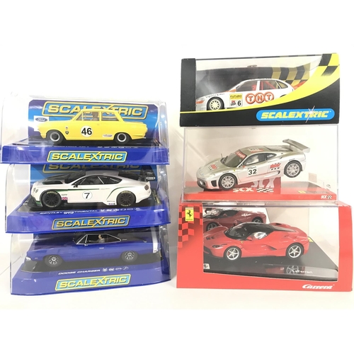 1052 - 6 X Boxed Slot Cars including Scalextric. SCX and Carrera.